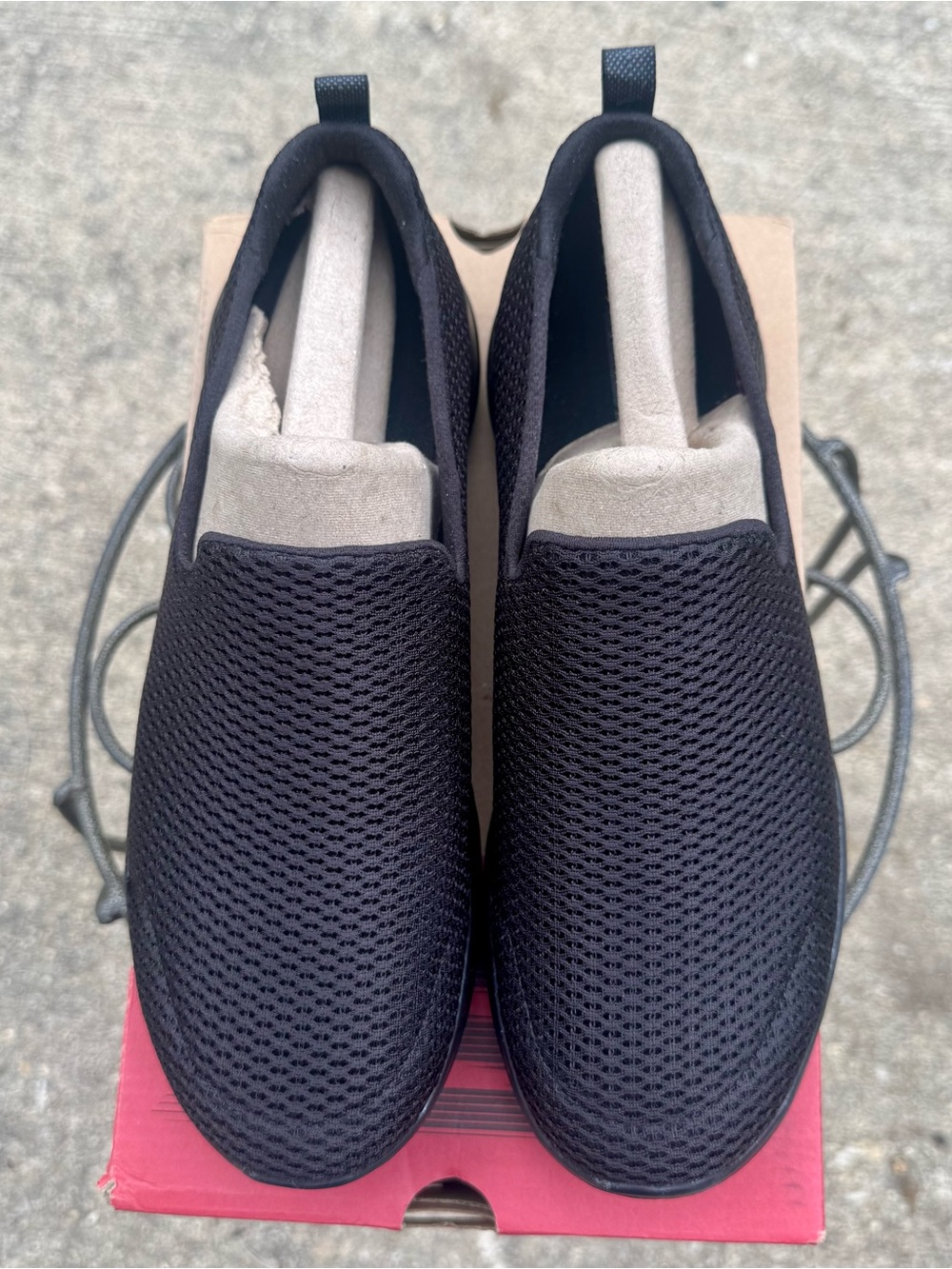 Skechers Black Slip-On Mesh Go Walk Joy Sneakers - Picture 4 of 10